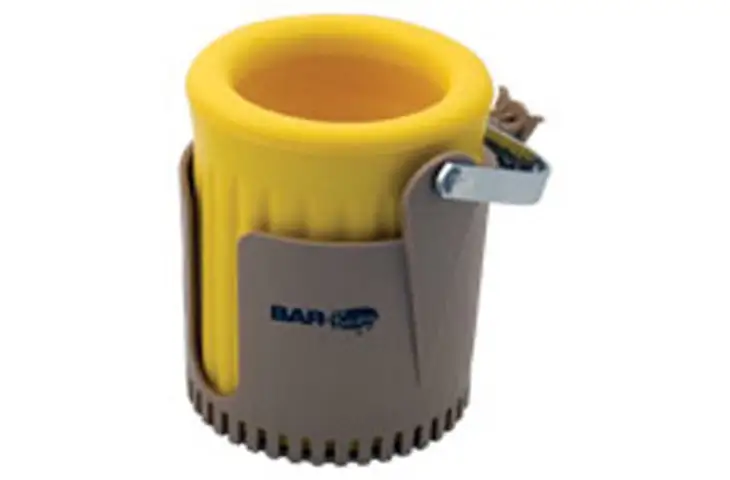 Bar-Buoy Golf Buoy Cup Holder Tan and Yellow